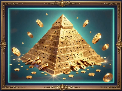 Legend of Cleopatra Megaways Slot Thumbnail mit goldener Pyramide und kaskadierenden Goldm&uuml;nzen - Megaways Slot bei Cleobetra