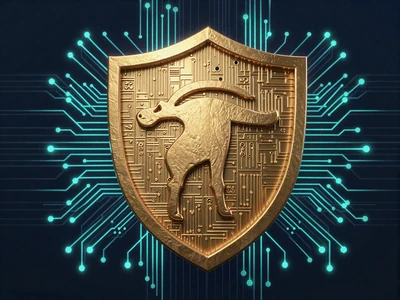 Goldenes Auge des Horus als digitales Sicherheitsschild mit Schaltkreis-Mustern - SSL Verschl&uuml;sselung bei Cleobetra